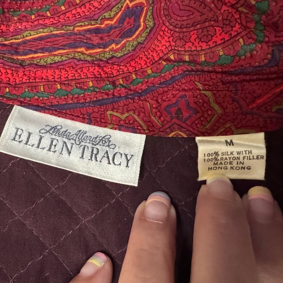 100% Silk Vintage Linda Allard for Ellen Tracy Jacket - Picture 5 of 6